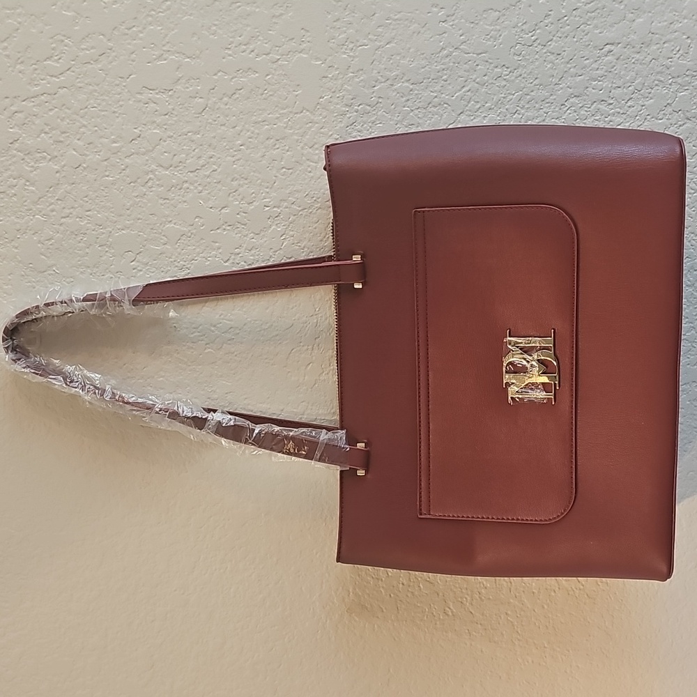 Badgley Mischka Burgundy Tote Bag